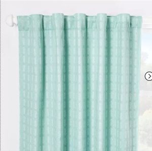 Blackout curtain 2 panels mint color Arrow-print